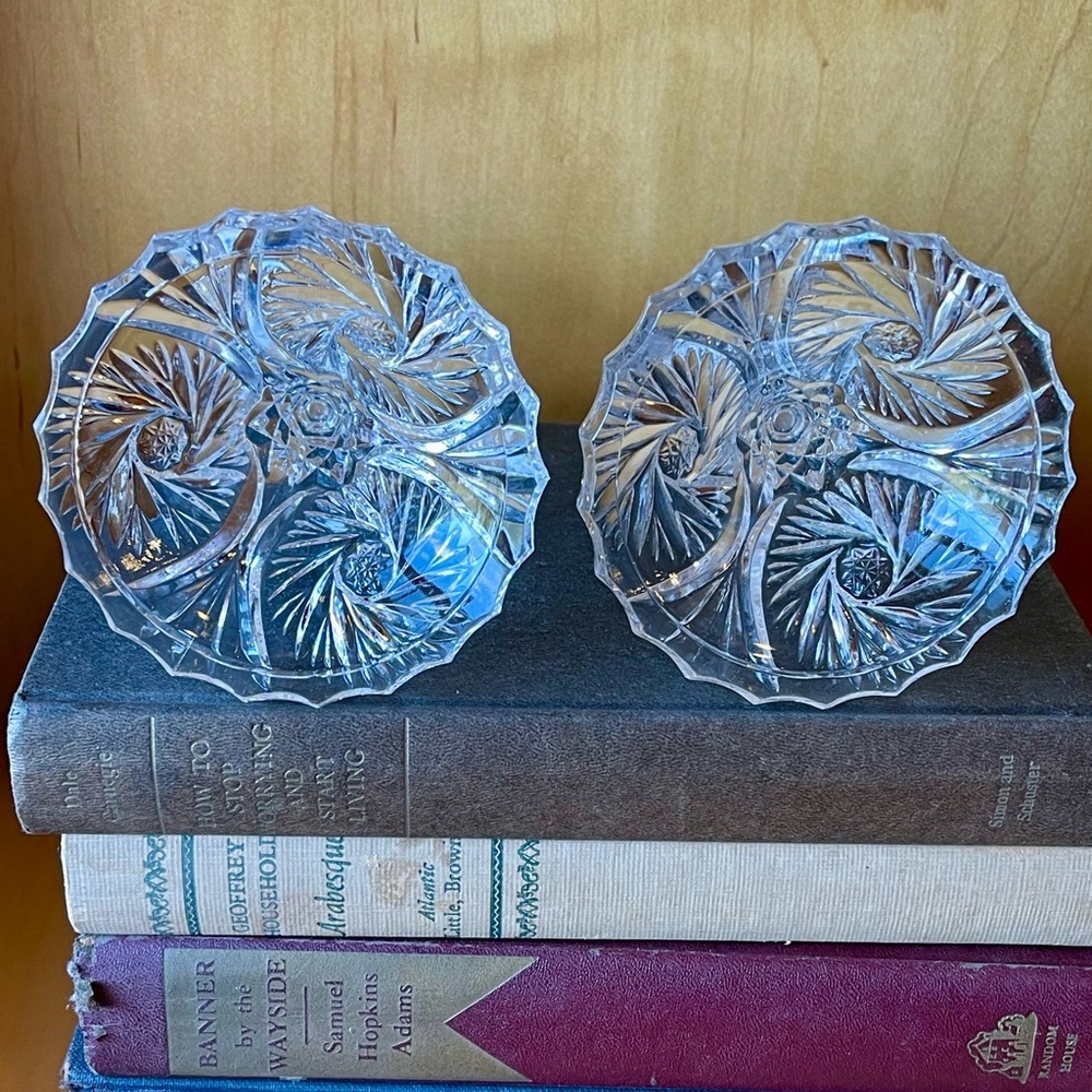 Anna Hutte Bleikristall 24% Lead Crystal Candlesticks- Germany - Picture 9 of 11